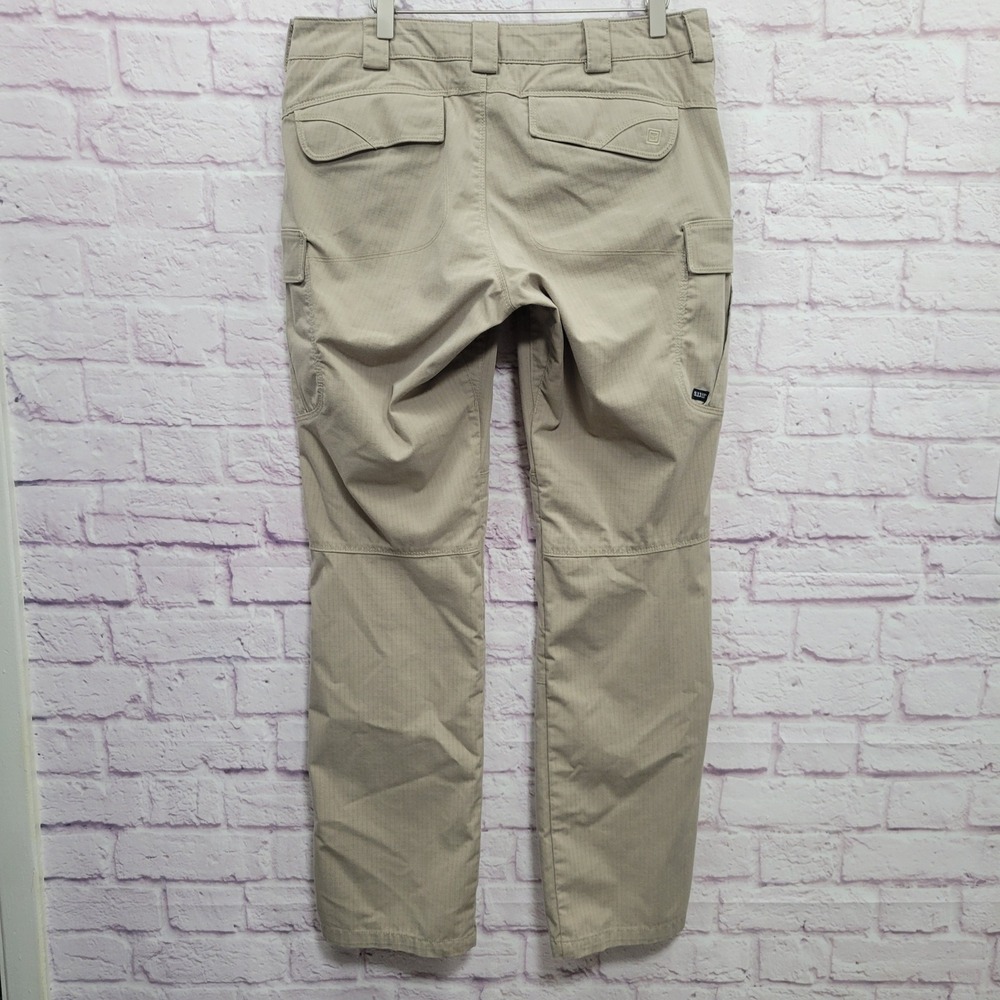 5.11 Tactical Cargo Pants Womens 12 Long Tan Ripstop Gorpcore Techwear Combat - Picture 2 of 9